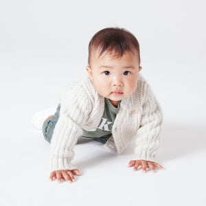 Kith Kids Baby Knit Cardigan - Sandrift