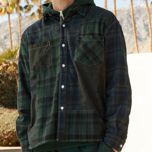 UrlfreezeShops Patchwork Berkeley Buttondown Shirt - Conifer