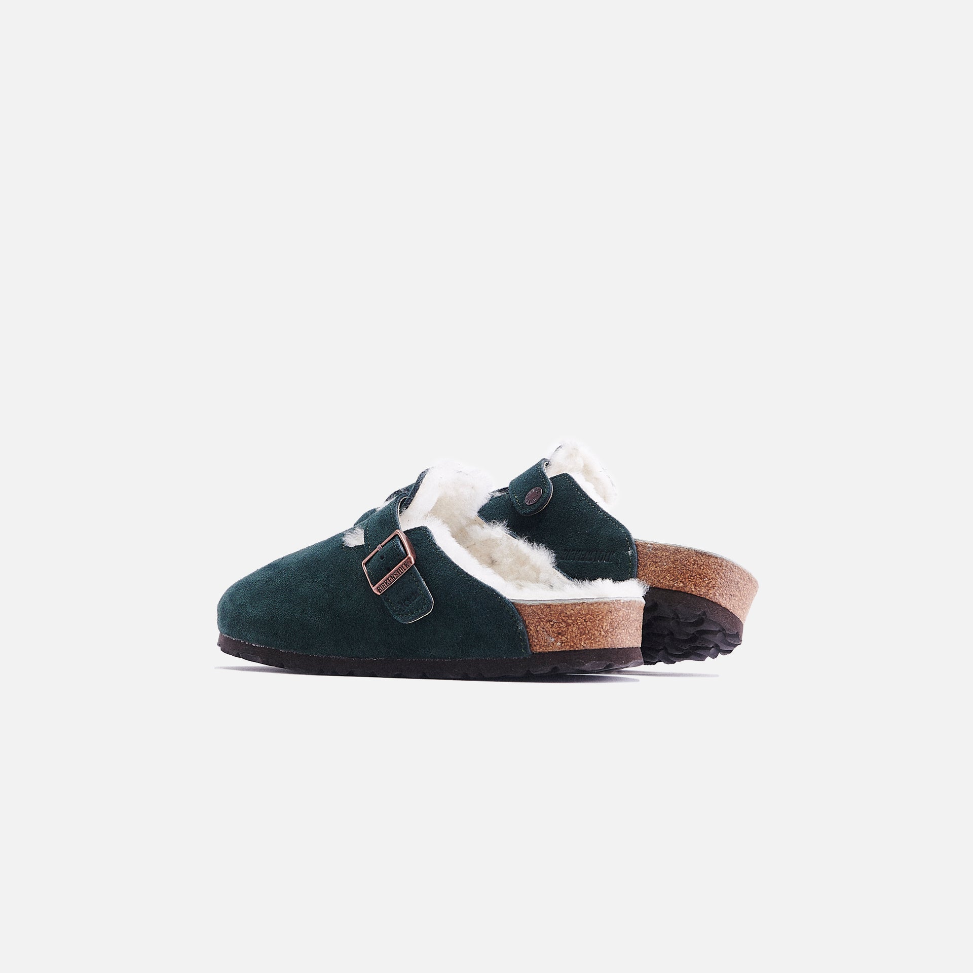 Kith for Birkenstock Boston Shearling - Scarab Green