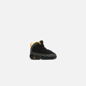 Nike TD Air Jordan 9 Retro - Black / University Gold / Dark Charcoal
