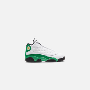 Nike Pre-School Air Jordan 13 Retro - White / Lucky Green / Black