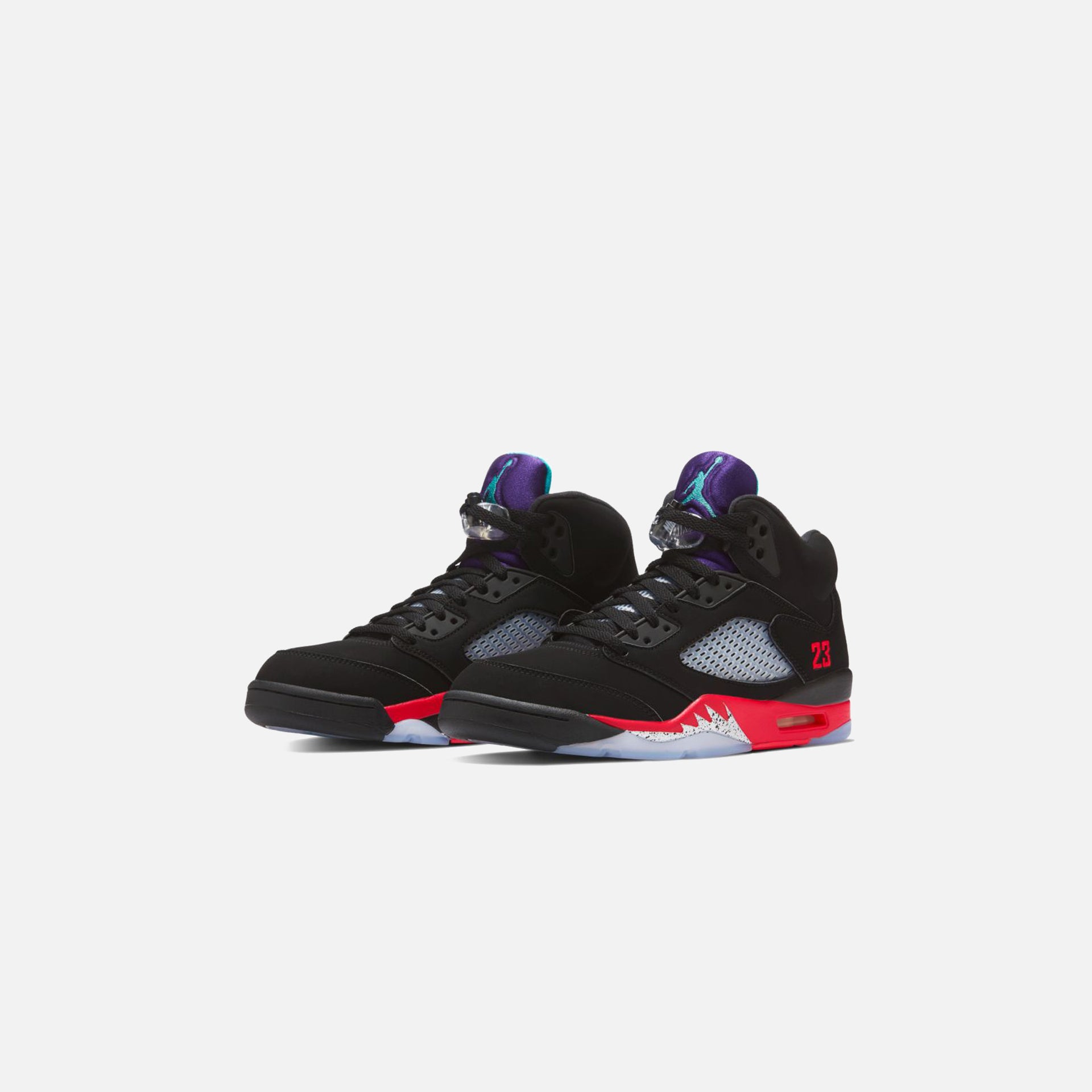 Nike Air Jordan 5 Retro Top 3 - Black / Emerald / Fire / Grape