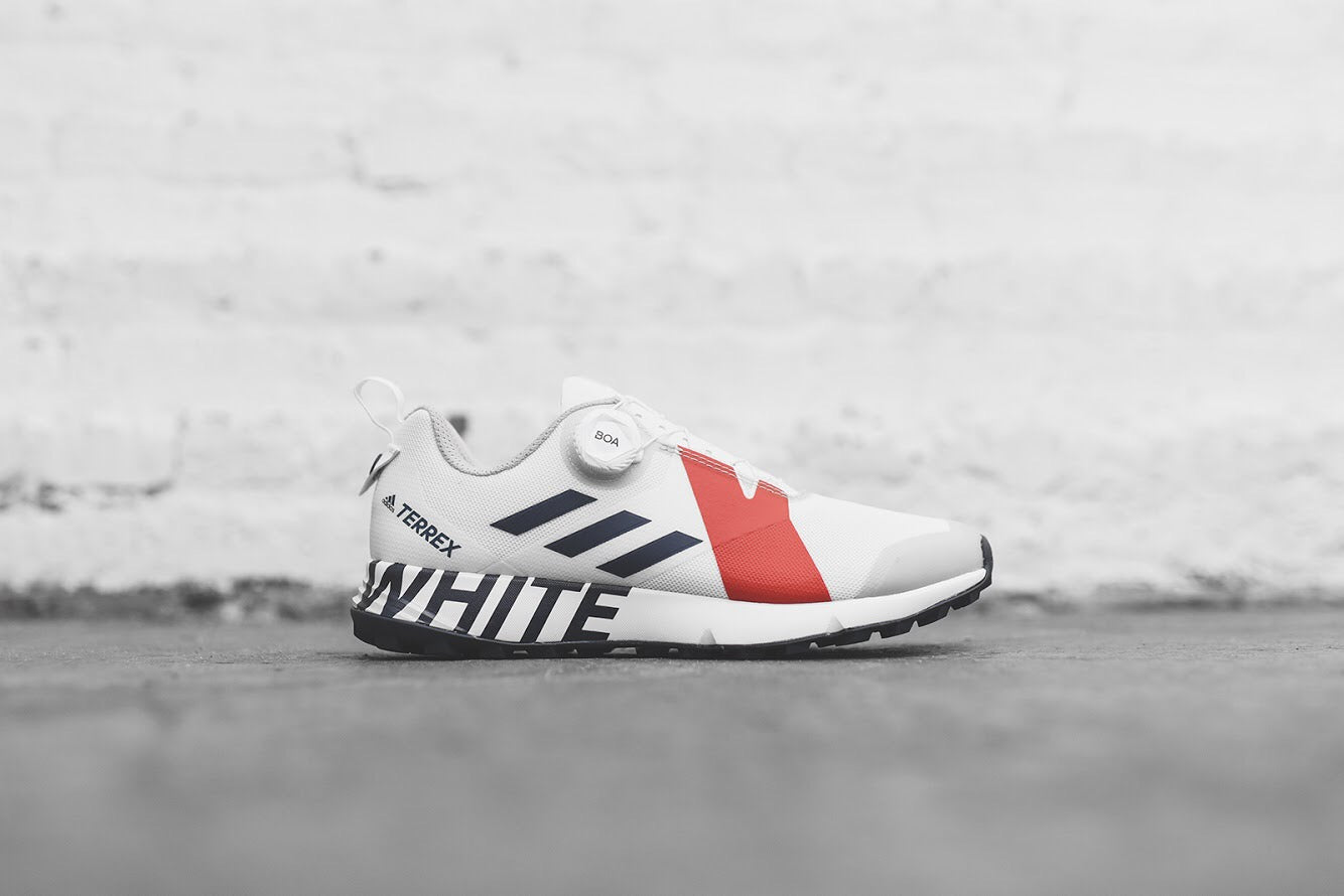 adidas TERREX x White Mountaineering Two BOA - Core White / Collegiate Navy / Red