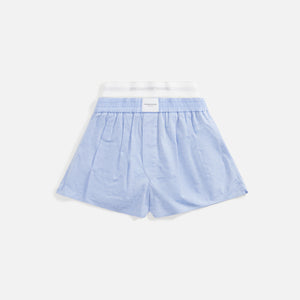 T by Alexander Wang Boxer Short with Logo Elastic Combo - Chambray Blue