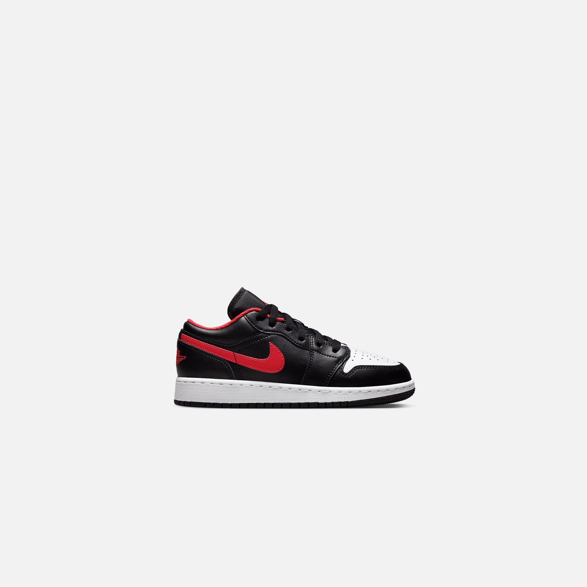 Air Jordan Grade School 1 Low - Black / Fire Red / White – Kith