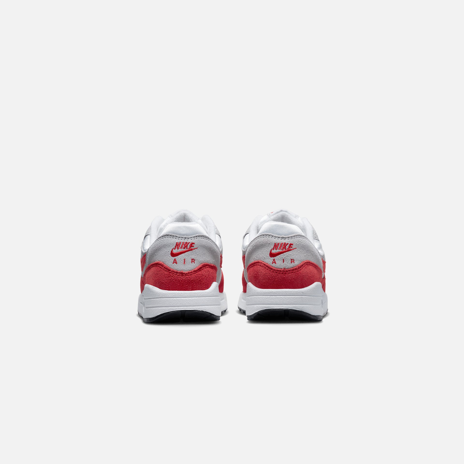 Nike Grade School Air Max 1 - White / University Red / Neutral Grey