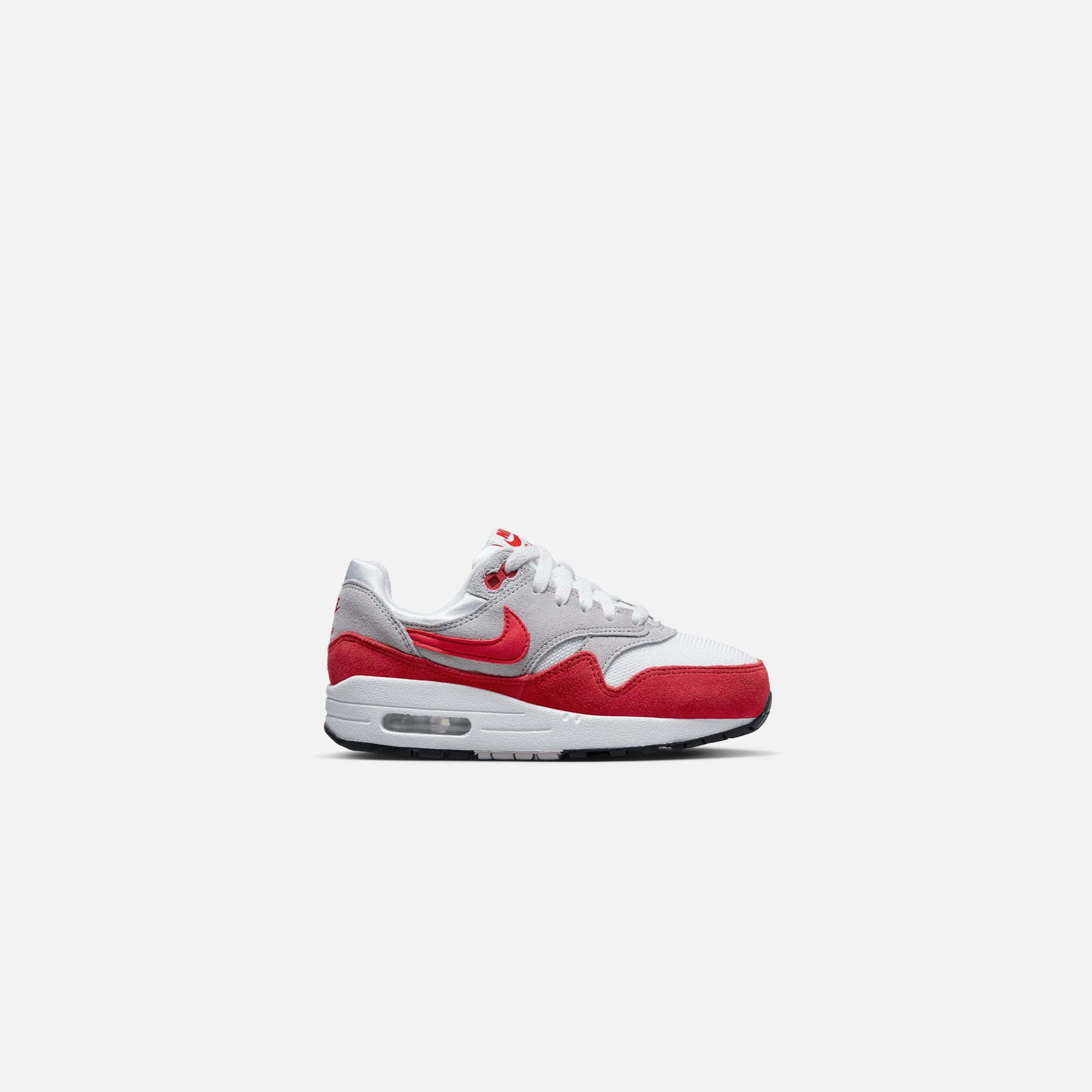 Nike Grade School Air Max 1 - White / University Red / Neutral Grey