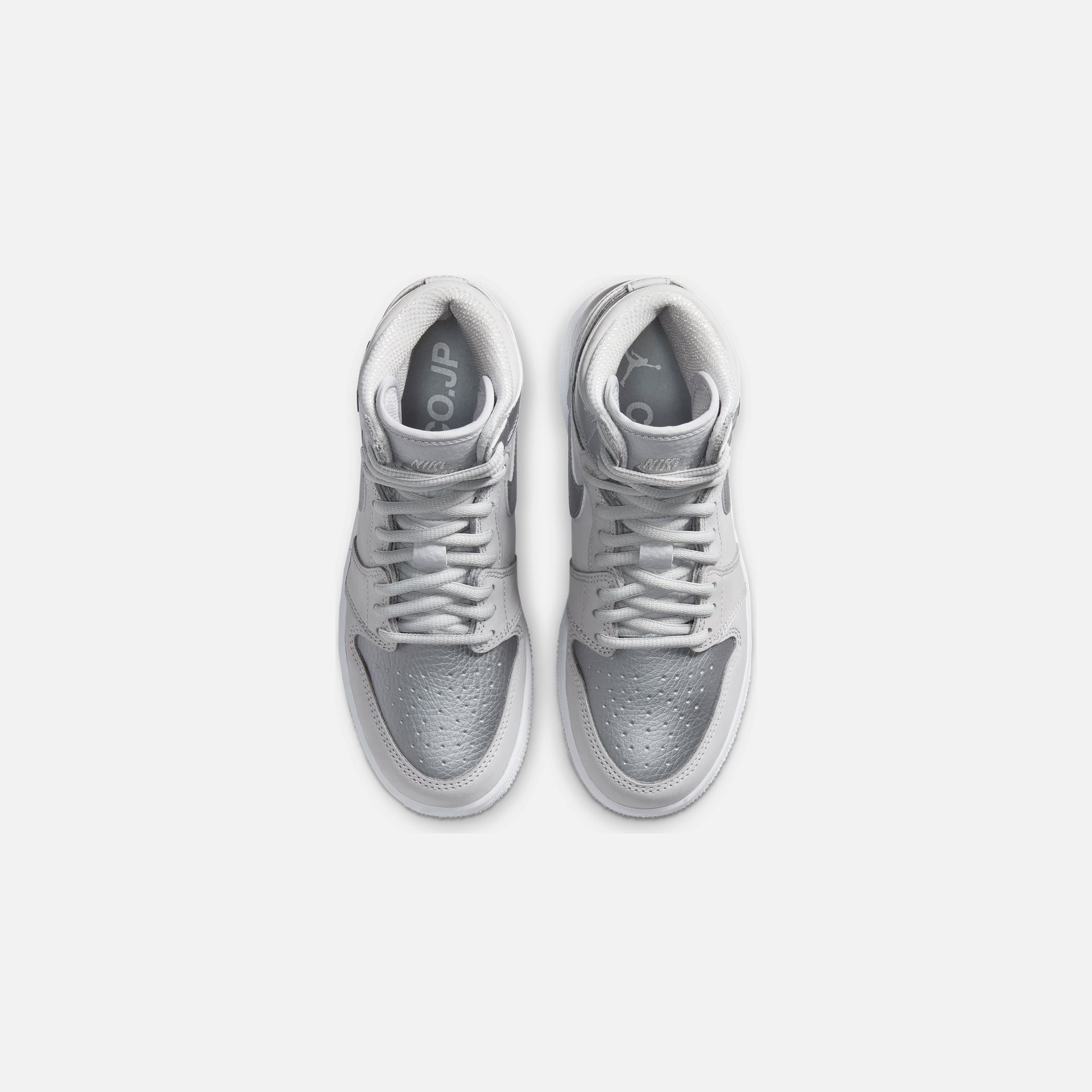Nike Grade School Air Jordan 1 High OG - Neutral Grey / Metallic Silver / White
