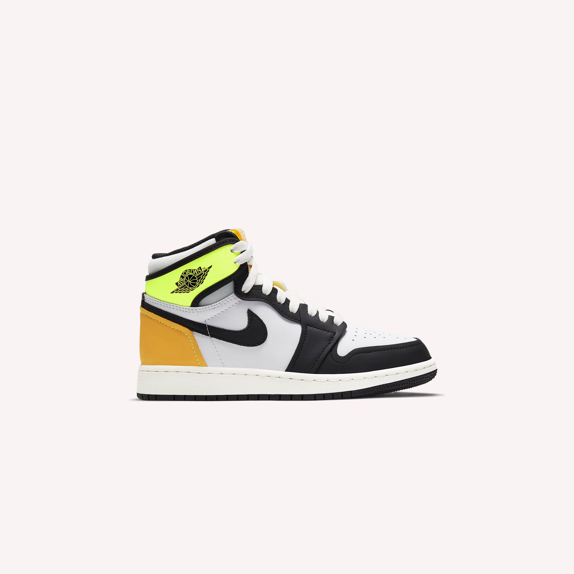 Nike GS Air Jordan 1 Retro High OG - White / Black / Volt