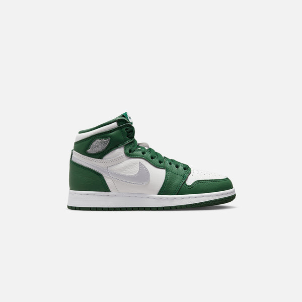 Nike GS Air Jordan 1 Retro High OG - Gorge Green / Metallic Silver