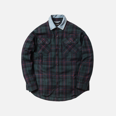 Fear of God 5th Collection Denim Collared Flannel - Green