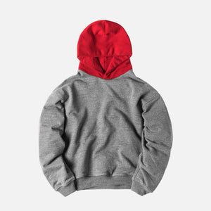 Fear of God 5th Collection Heavy Terry Everyday Hoodie - Grey / Red