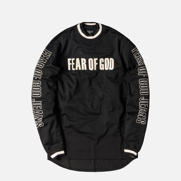 Fear of God Fifth Collection Cream Motocross Mesh Long Sleeve T