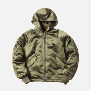Fear of God 5th Collection Satin Hooded Bomber - Sage