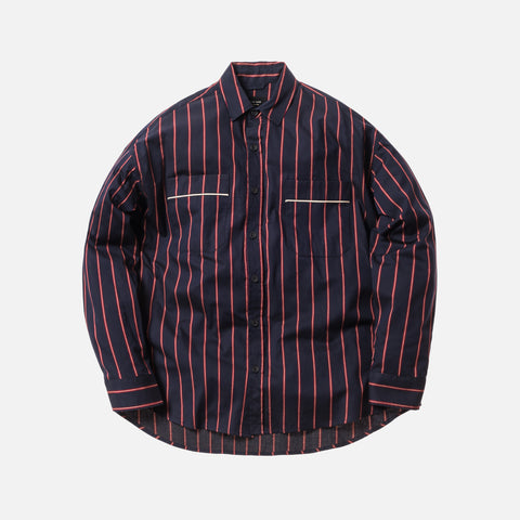 Fear of God 5th Collection Piped Oversized Button-Up - Navy / Red