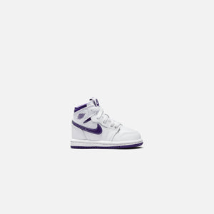 Nike TD Air Jordan 1 High OG - White / Court Purple