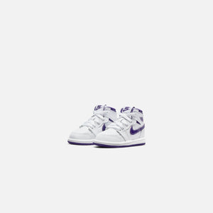 Nike TD Air Jordan 1 High OG - White / Court Purple