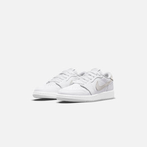 Nike Grade School Air Jordan 1 Low OG - White / Neutral Grey / Particle Grey