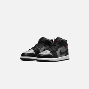 Nike Pre-School Air Jordan 1 Mid - Black / Gym Red / Particle Grey / White