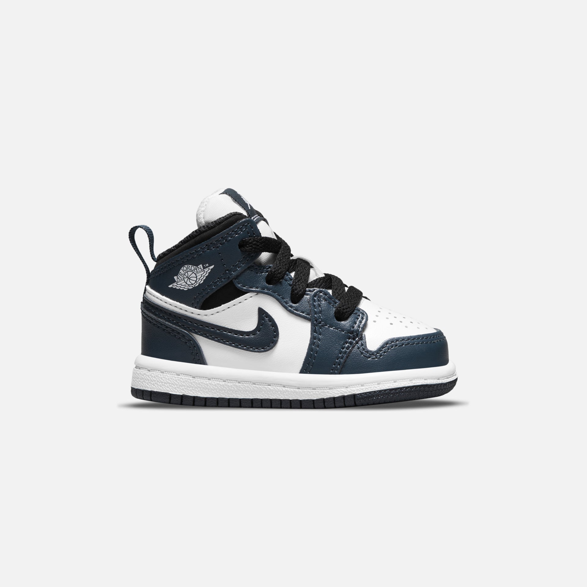 Nike Air Jordan Toddler 1 Mid Armory - Navy / White / Black