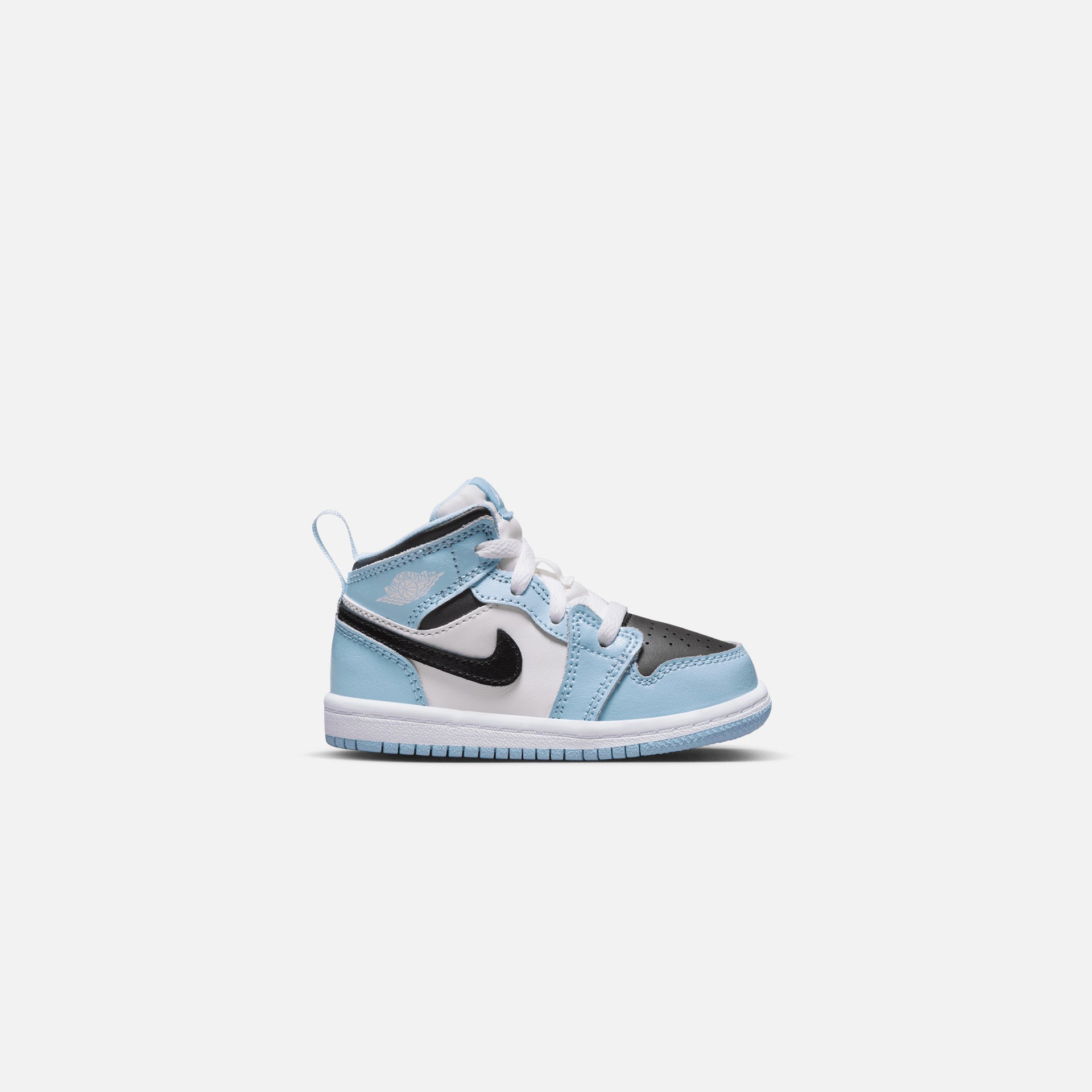 Nike Air Jordan Toddler 1 Mid - Ice Blue / Black / Sail / White