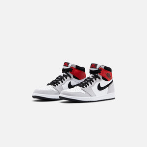 Nike Air Jordan 1 High OG - White / Black / Particle Grey / Varsity Red