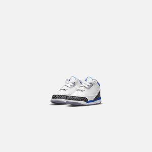 Nike Toddler Air Jordan 3 Retro - White / Racer Blue / Black / Cement Grey