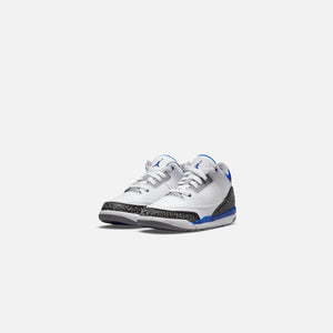 Nike Pre-School Air Jordan 3 Retro - White / Racer Blue / Black / Cement Grey
