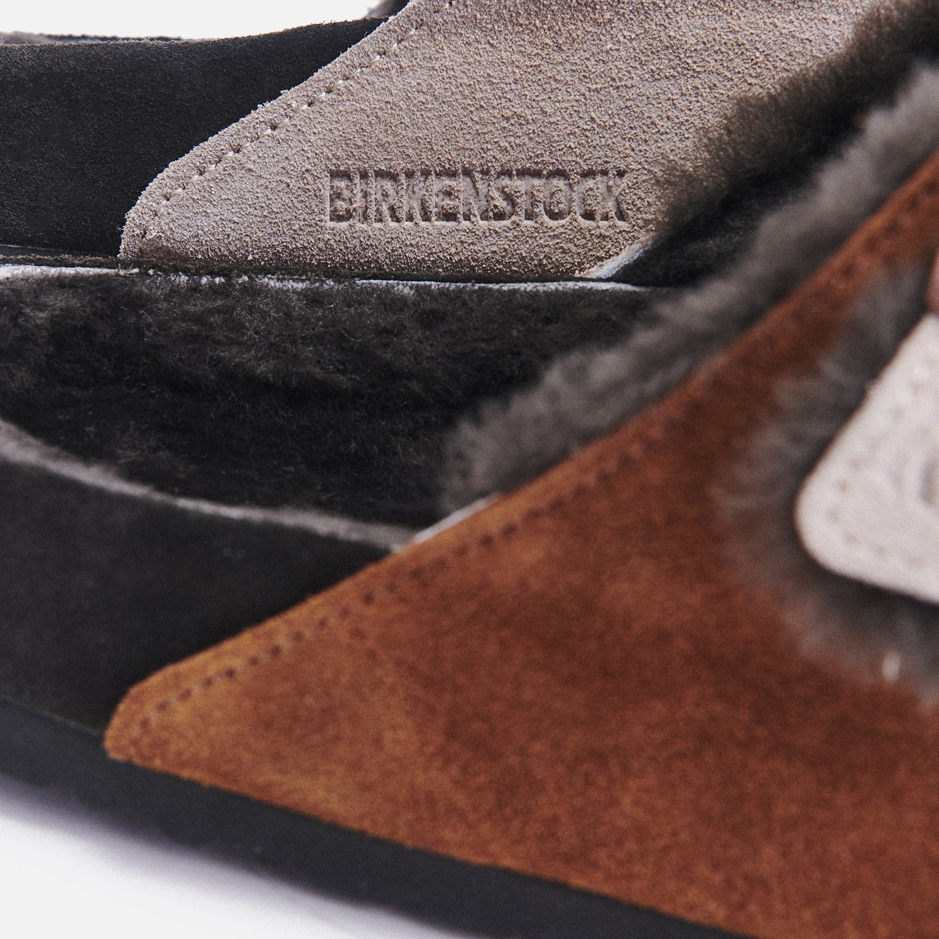 Kith Women for Birkenstock Arizona Shearling - Mink / Dark Brown