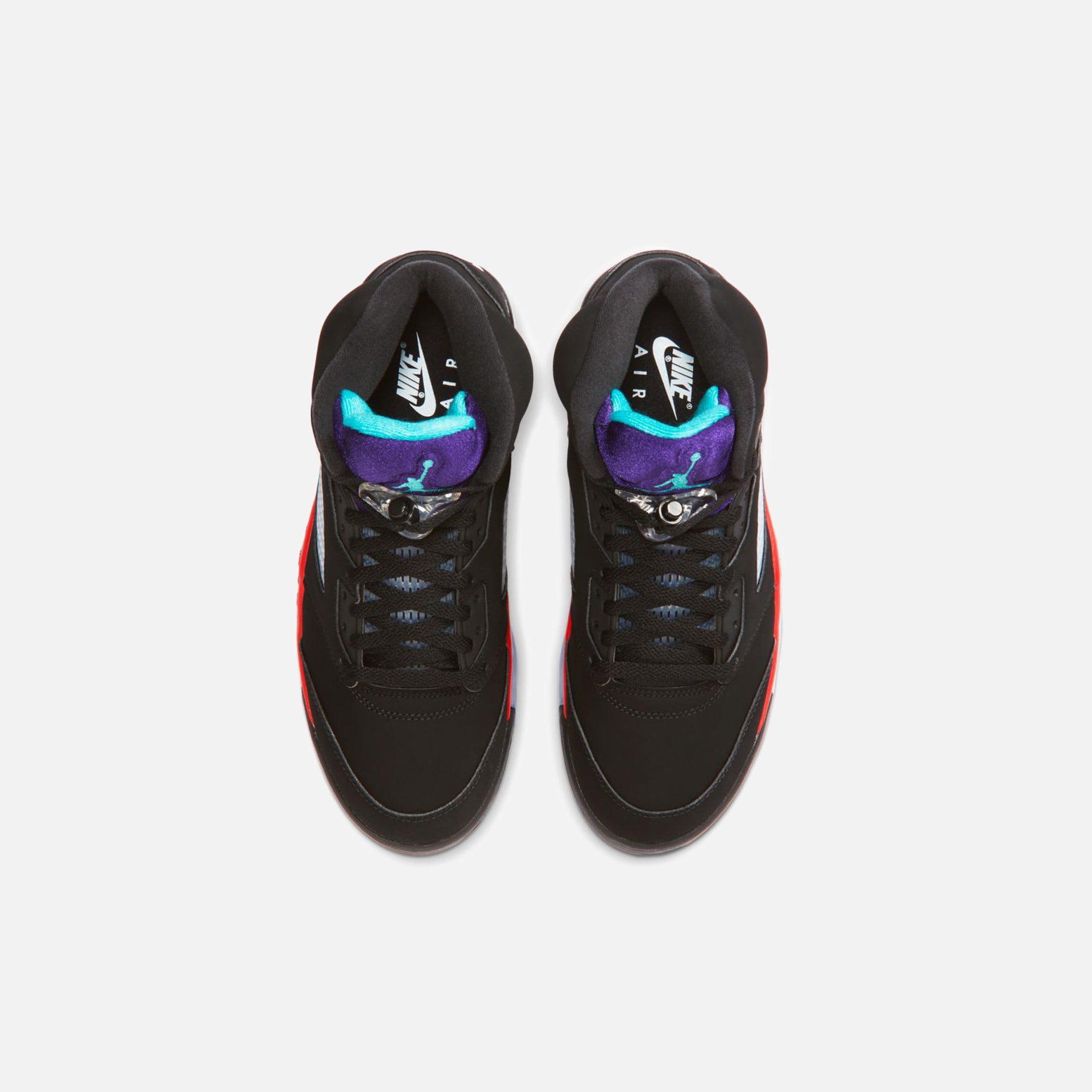 Nike Air Jordan 5 Retro Top 3 - Black / Emerald / Fire / Grape