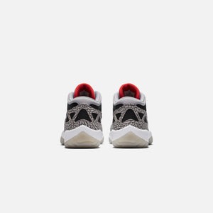 Nike Air Jordan 11 Low IE - Black / Fire Red / Cement Grey / White