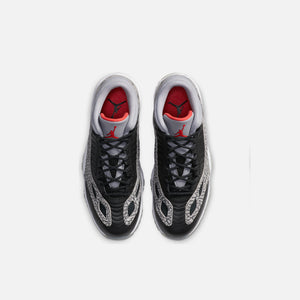 Nike Air Jordan 11 Low IE - Black / Fire Red / Cement Grey / White