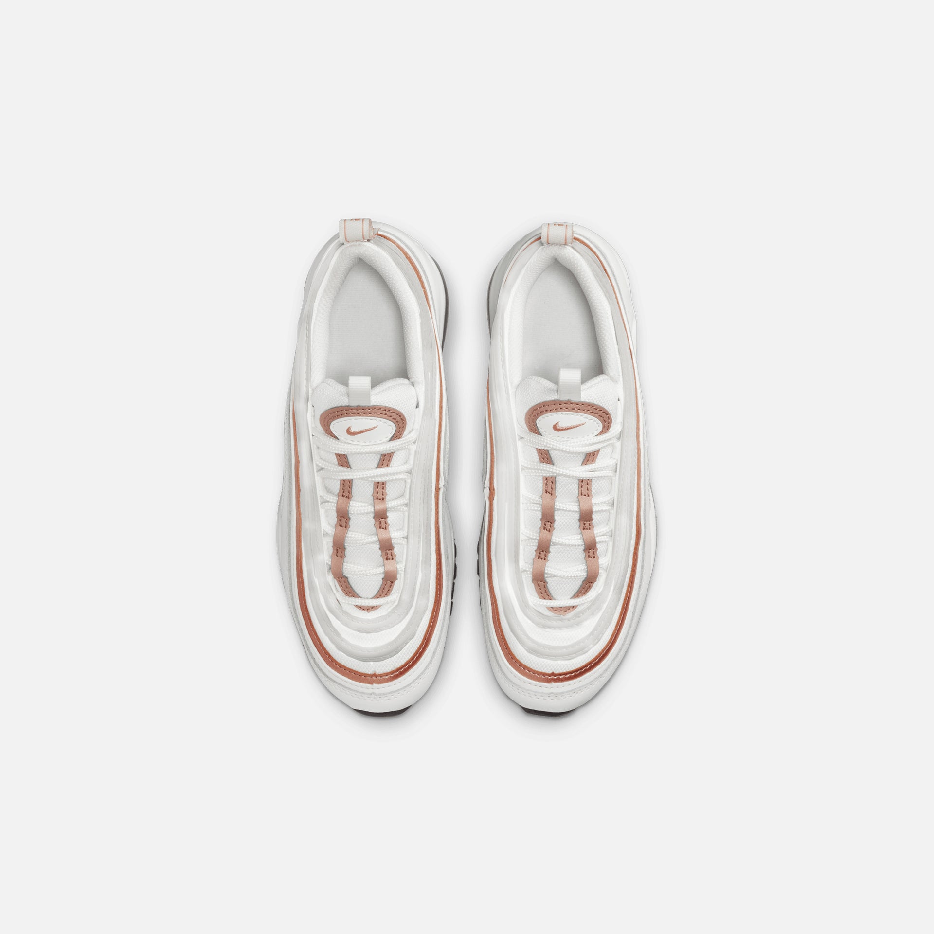 Nike Grade School Air Max 97 - Summit White / White / Off-Noir / Metallic Red Bronze