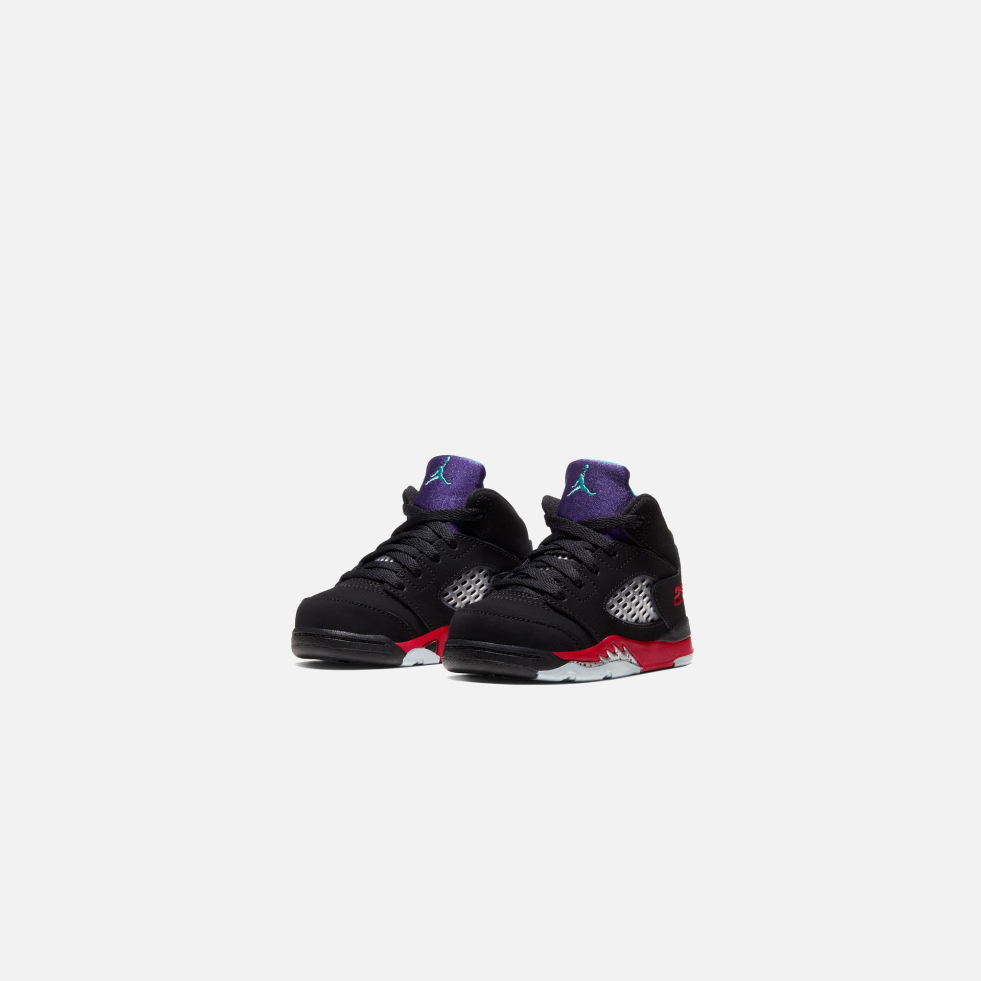 Nike Toddler Air Jordan 5 Retro Top 3 - Black / Emerald / Fire / Grape