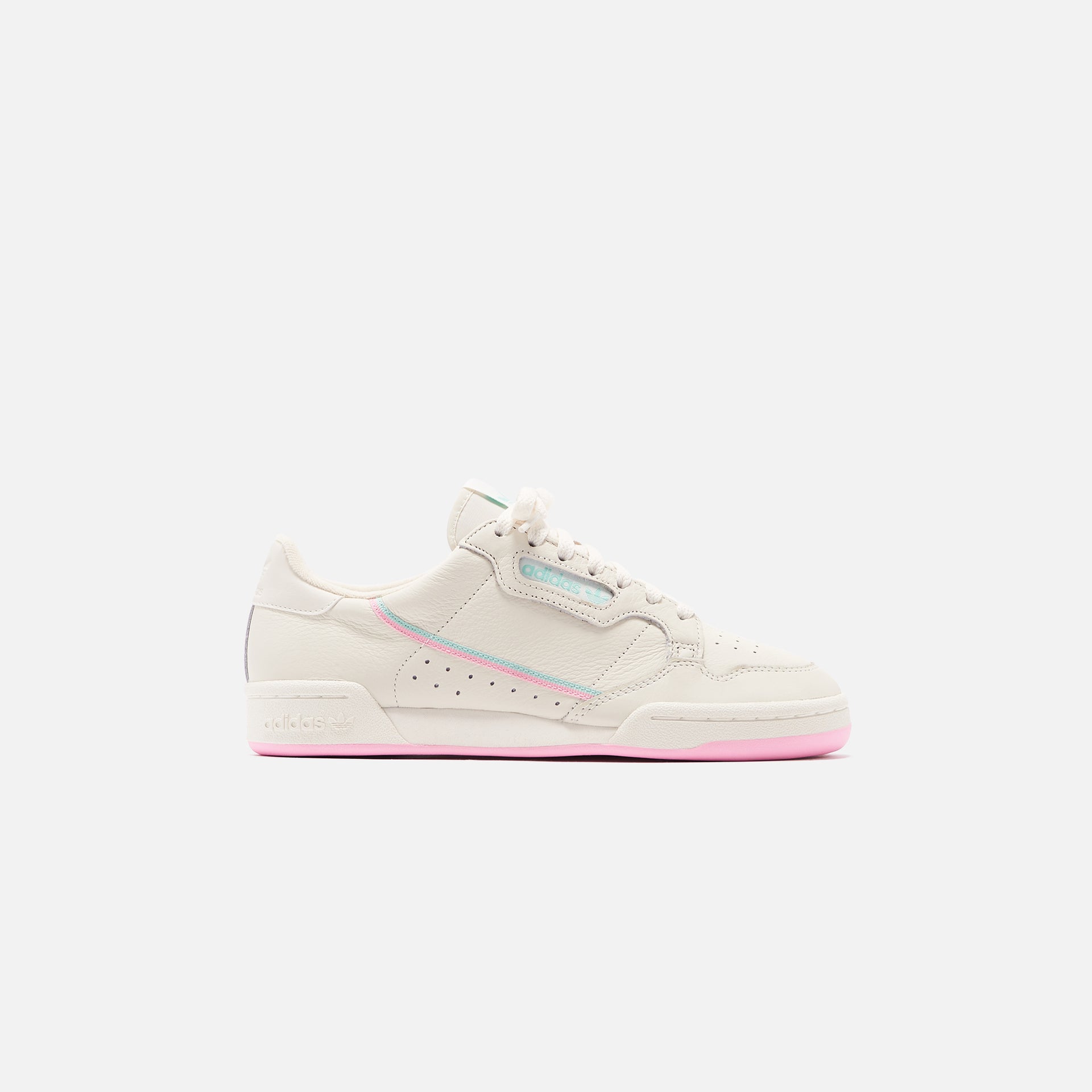 adidas Originals Continental 80 - Off White / True Pink / Clear Mint Kith adidas Originals Continental 80 - Off White / True Pink / Clear Mint Kith