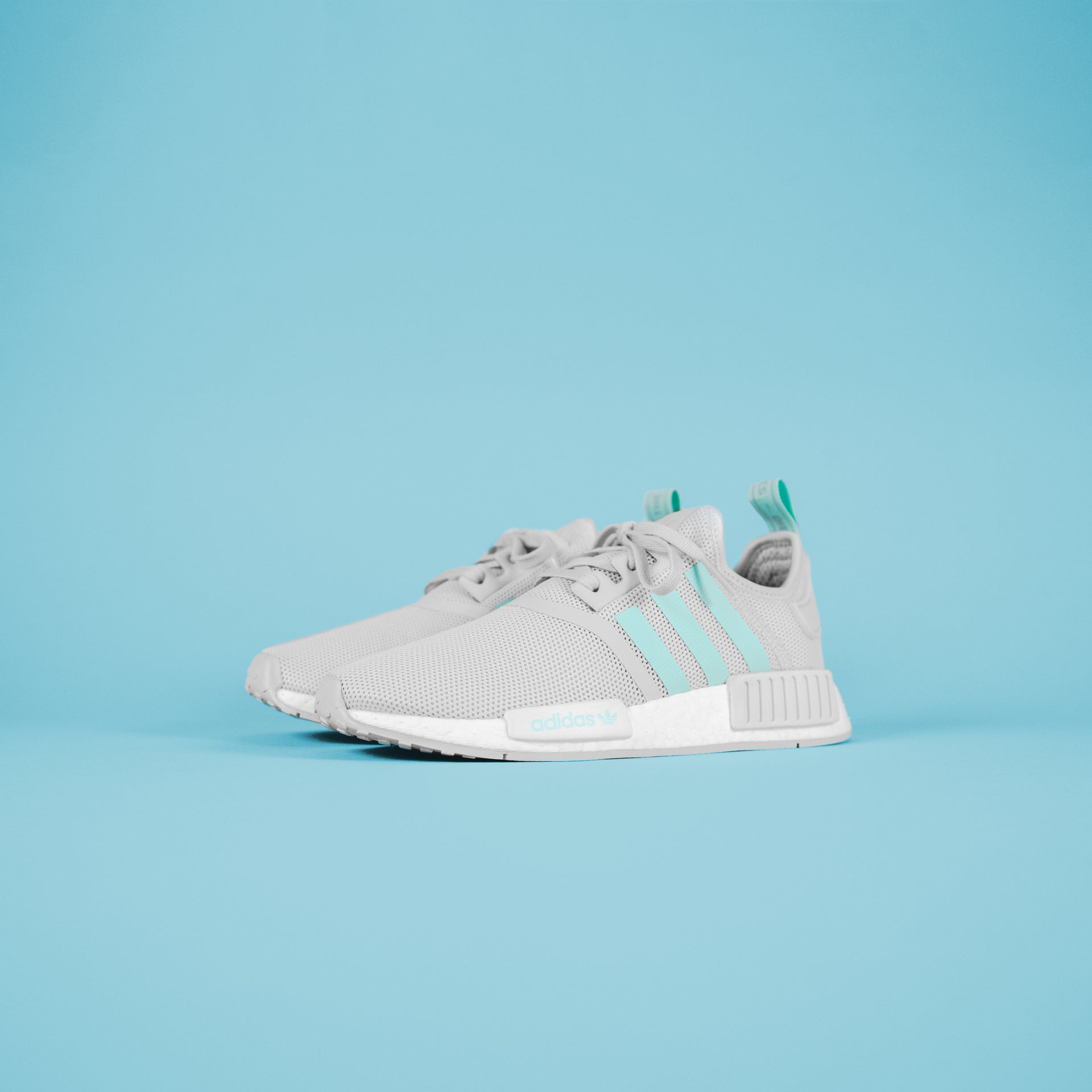 adidas Junior NMD R1 - Grey / Mint / White