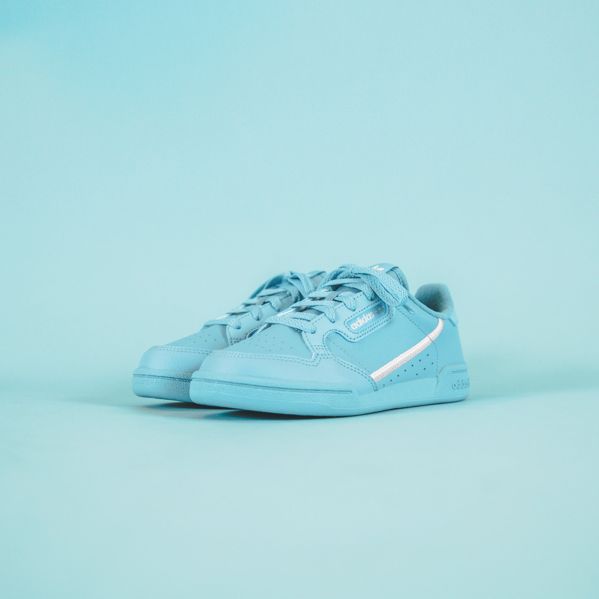 adidas Originals Crib Continental 80 - Ash Grey / Silver Metallic / Raw Amber