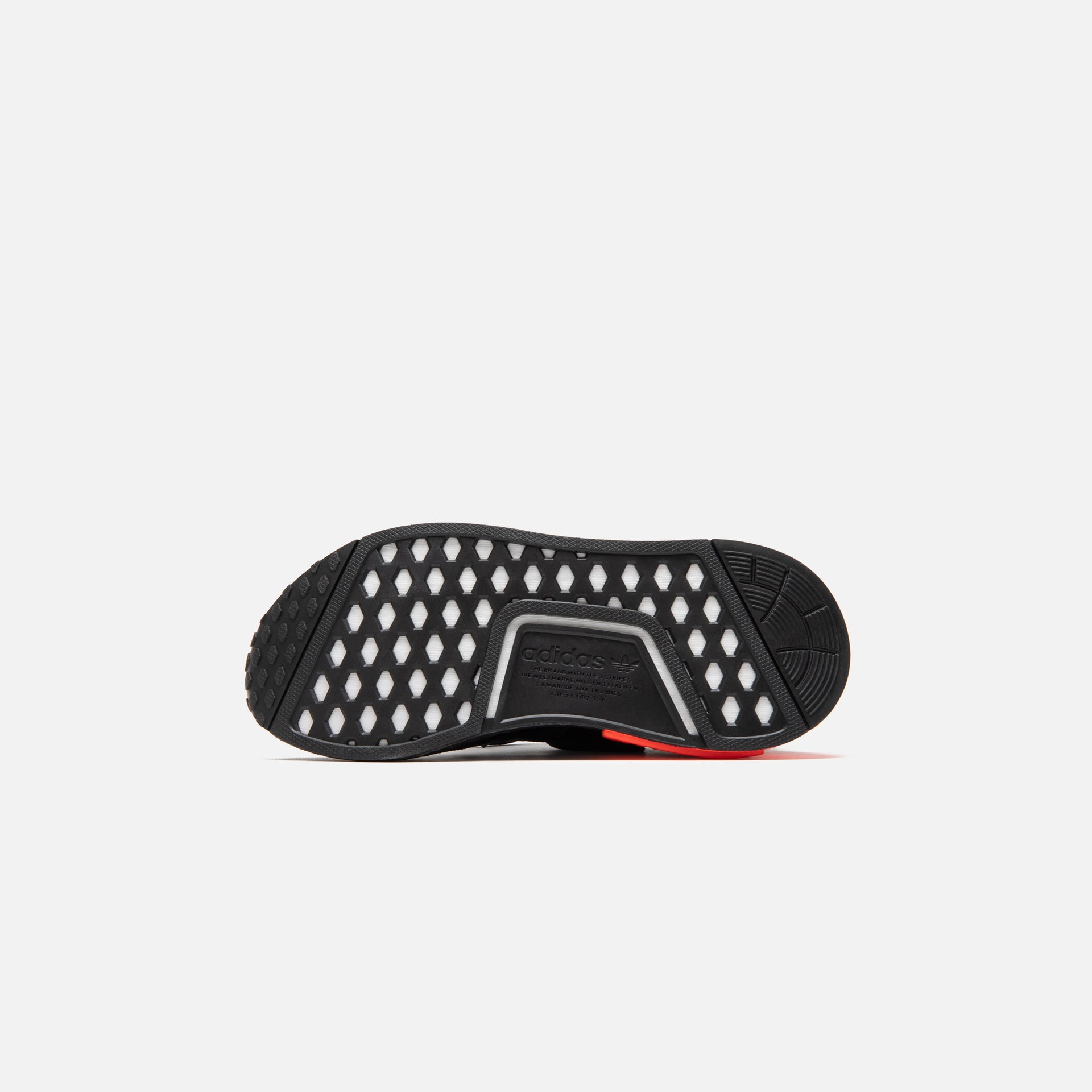 adidas Grade School NMD R1 - Core Black / Solar Red