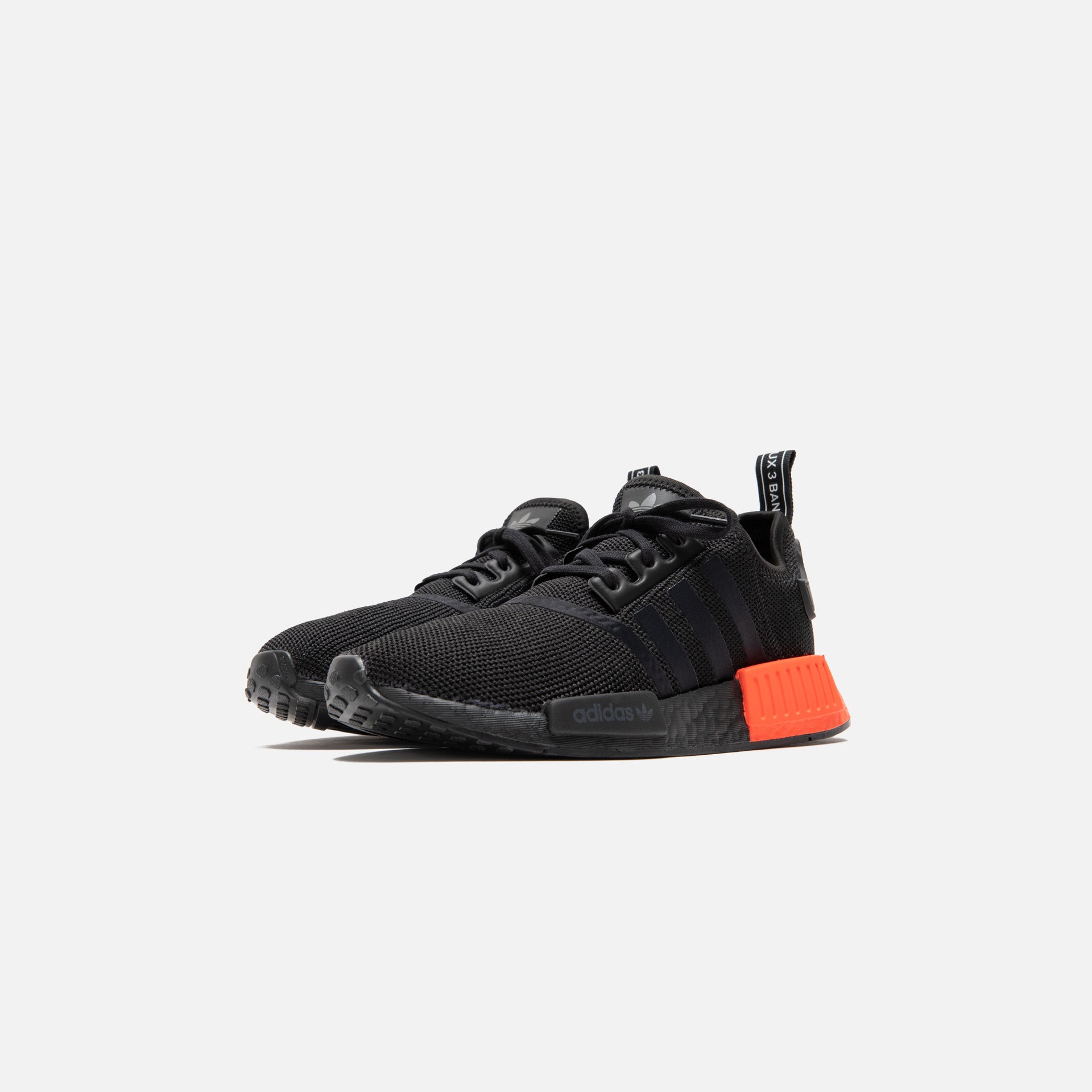 adidas Grade School NMD R1 - Core Black / Solar Red