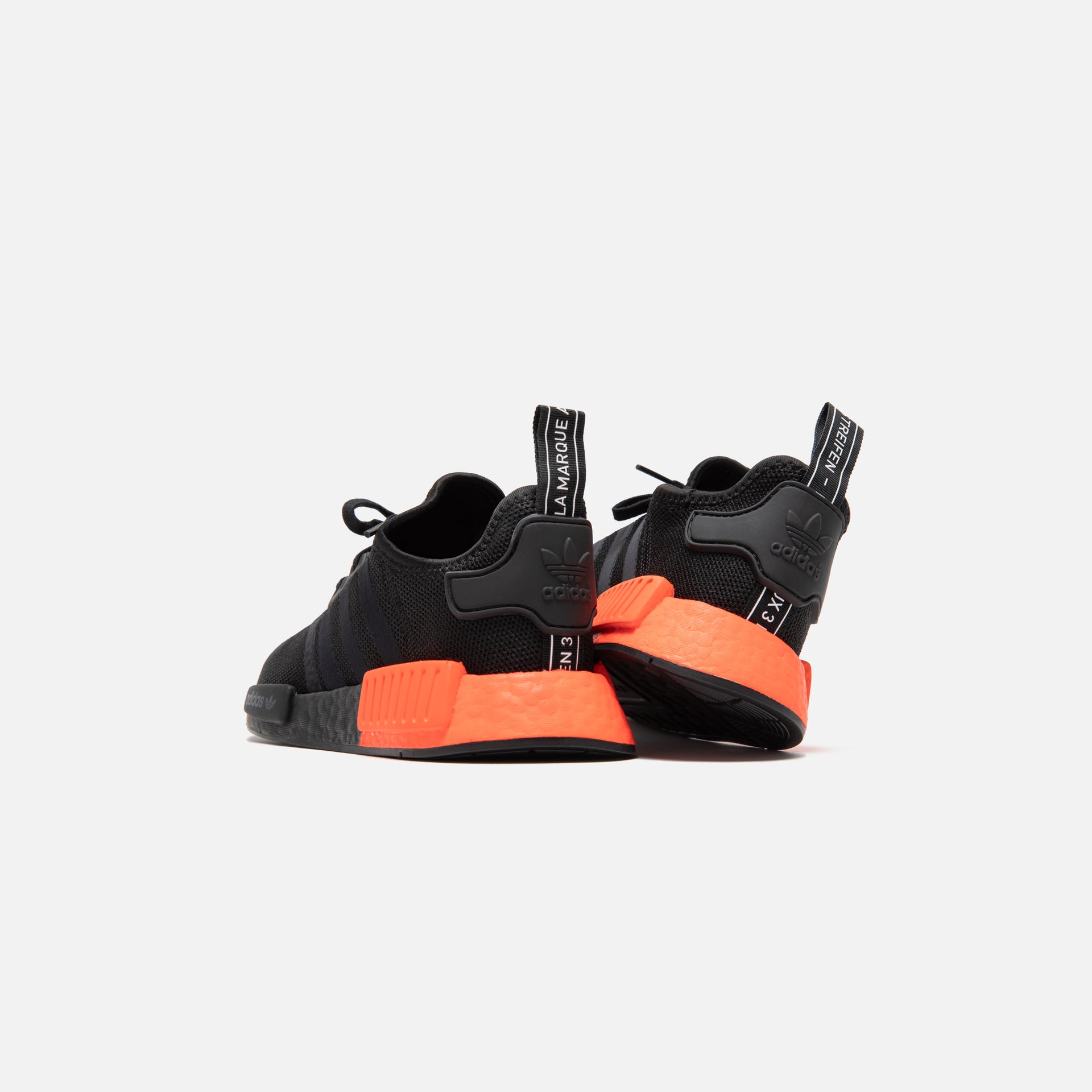 adidas Grade School NMD R1 - Core Black / Solar Red