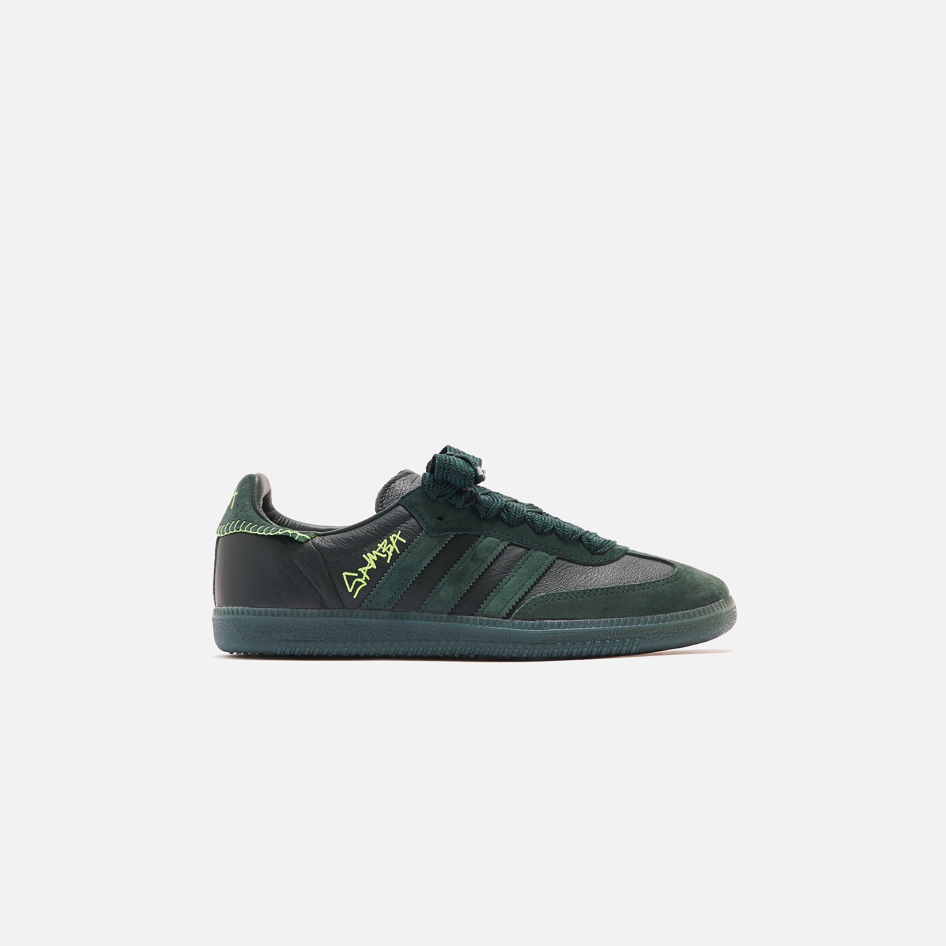 adidas Consortium x Jonah Hill Samba - Green Night / Mineral Green / E Kith adidas Consortium x Jonah Hill Samba - Green Night / Mineral Green / E Kith