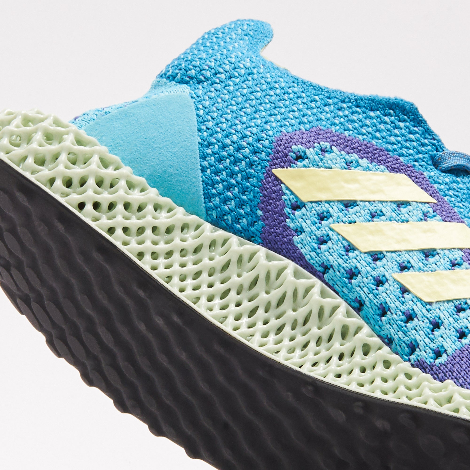 adidas 4D ZX - Carbon Aqua / Yellow Tint / Purple – Kith
