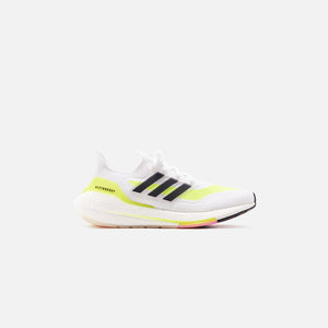 adidas Ultraboost 21 - Footwear White / Core Black / Solar Yellow