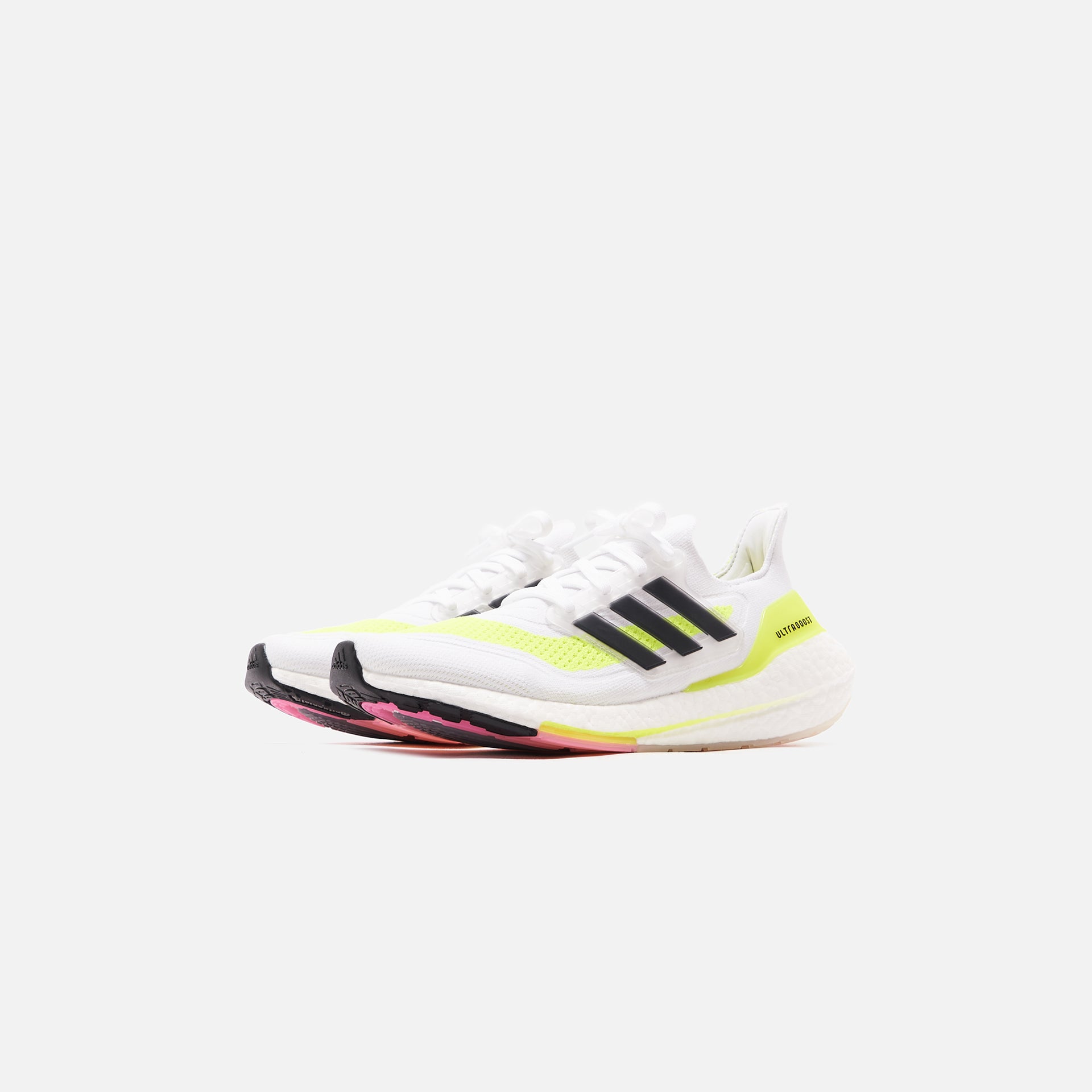 adidas Ultraboost 21 - Footwear White / Core Black / Solar Yellow