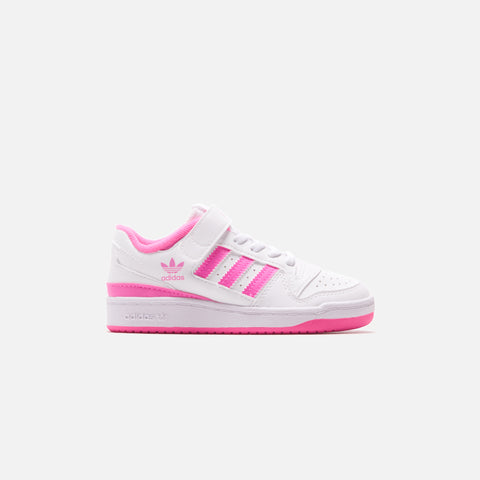 adidas Forum Low Cribs - Cloud White / Screaming Pink