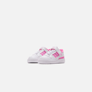 adidas Infant Forum Low - White / Screaming Pink
