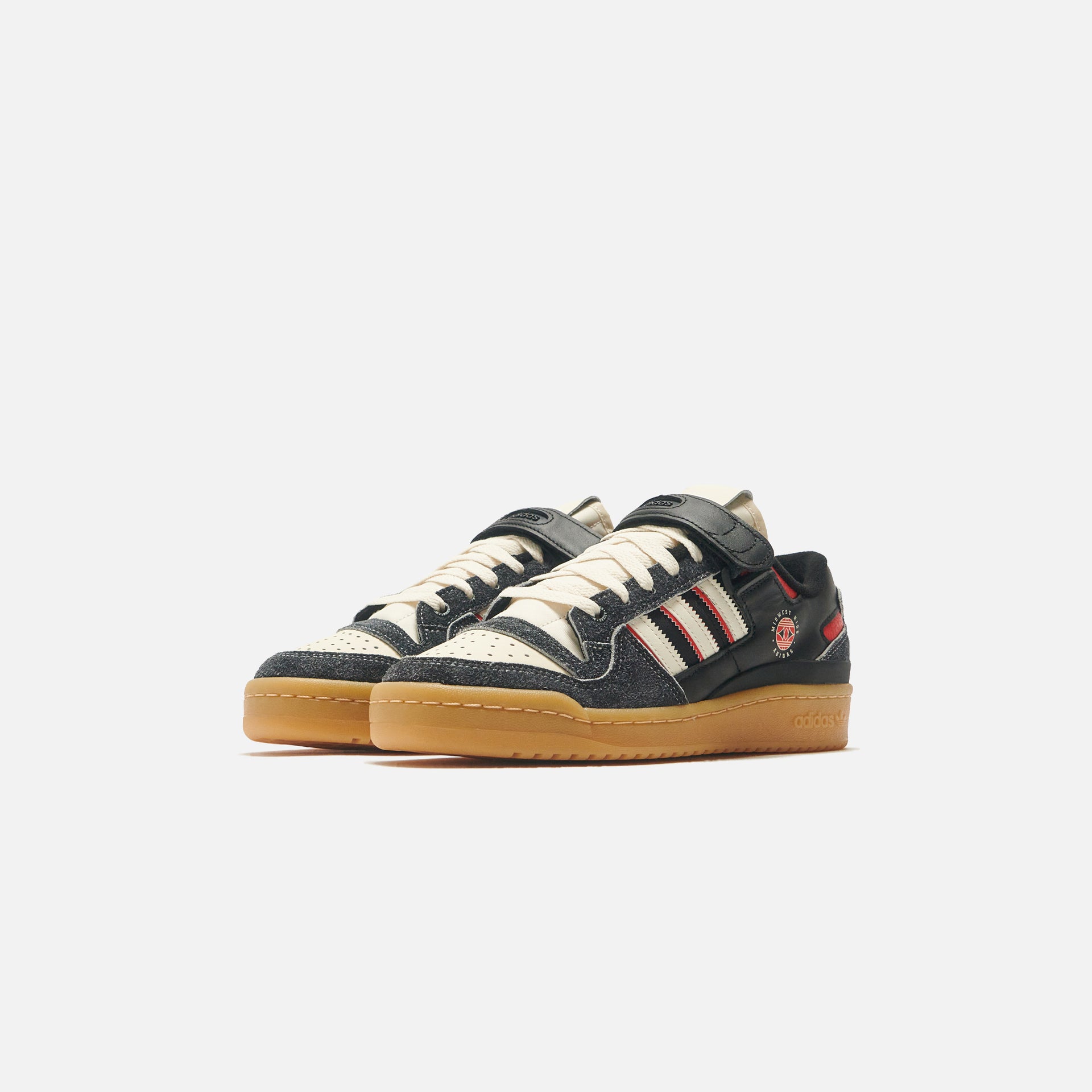 adidas Consortium Forum 84 Lo x Midwest Kids - Black / Off White / Red