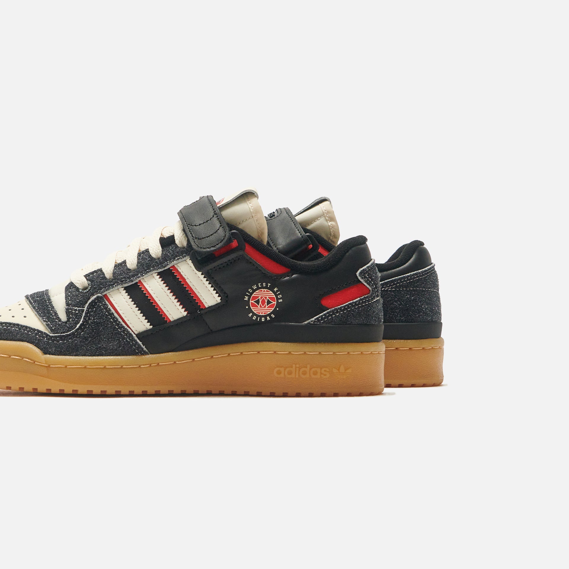 adidas Consortium Forum 84 Lo x Midwest Kids - Black / Off White / Red