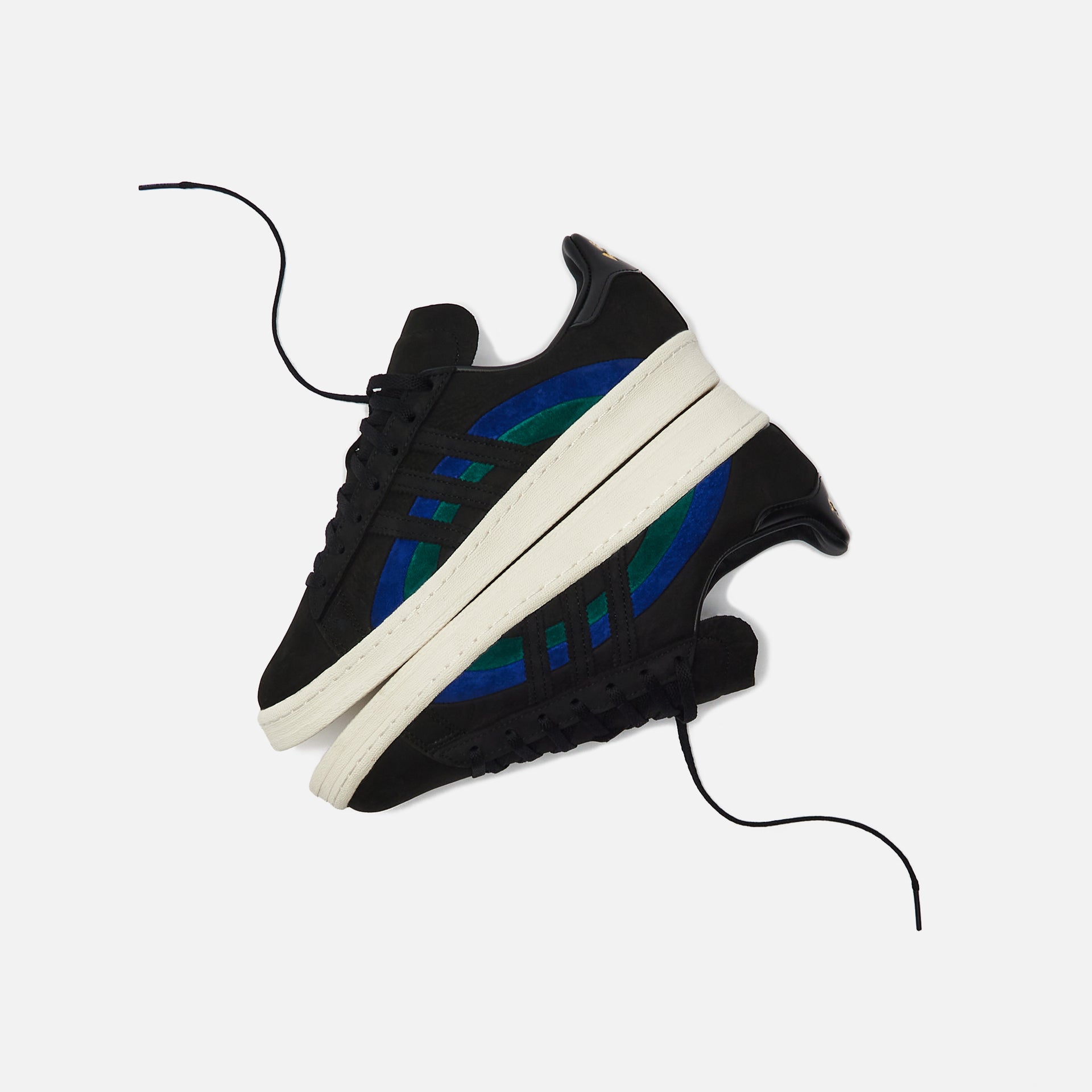 adidas Consortium x Bookworks Campus 80 - Core Black / Bold Blue / Collegiate Green