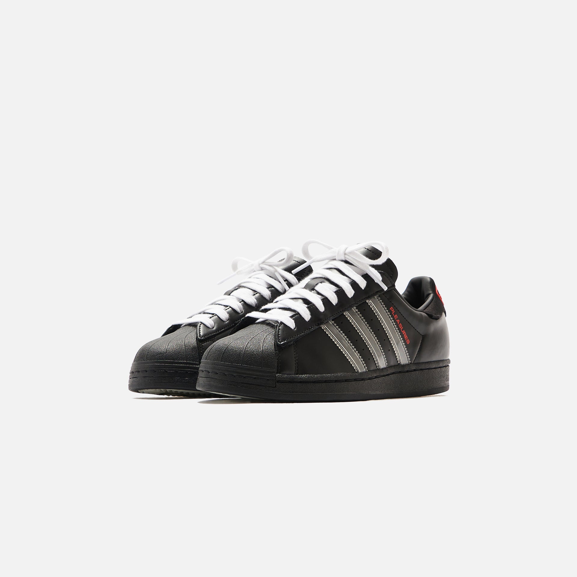 adidas x Pleasures Superstar - Core Black / Red